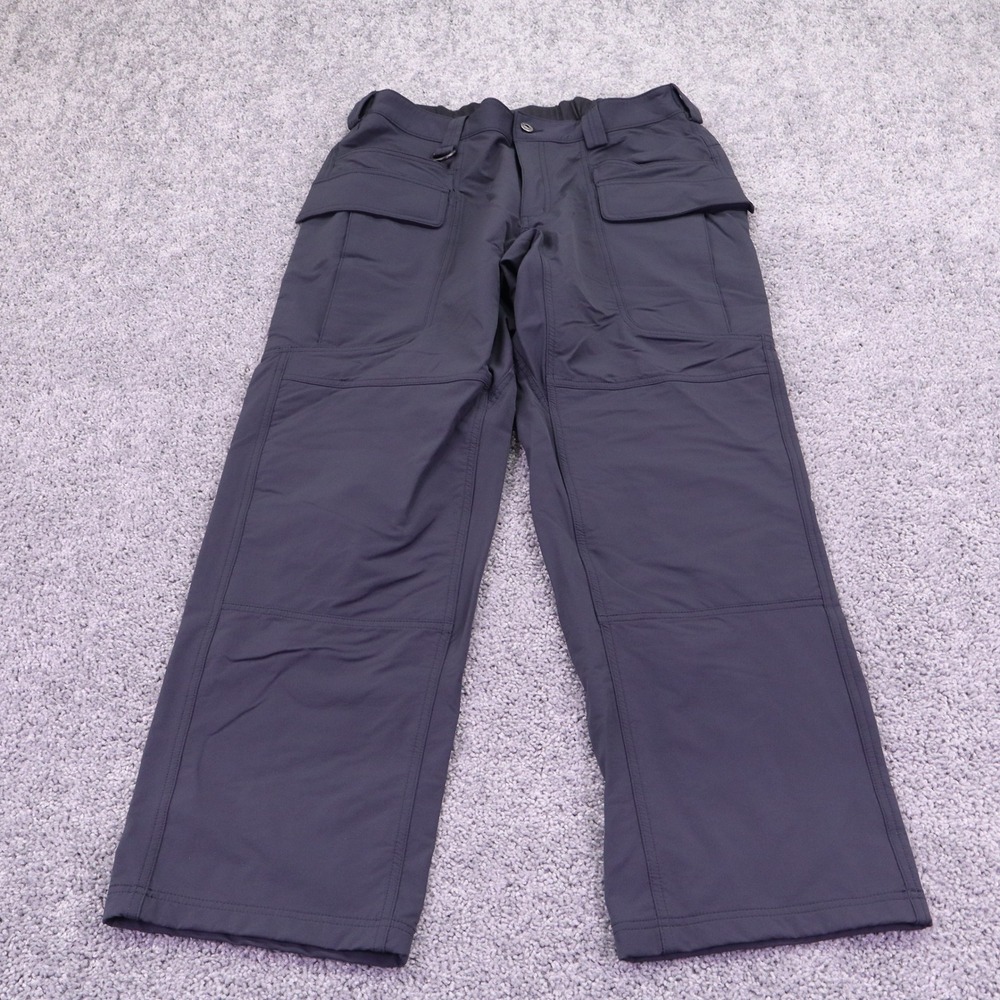 Duluth Trading Co Cargo Pants Mens Large x 32 Black Work Outdoor Lined